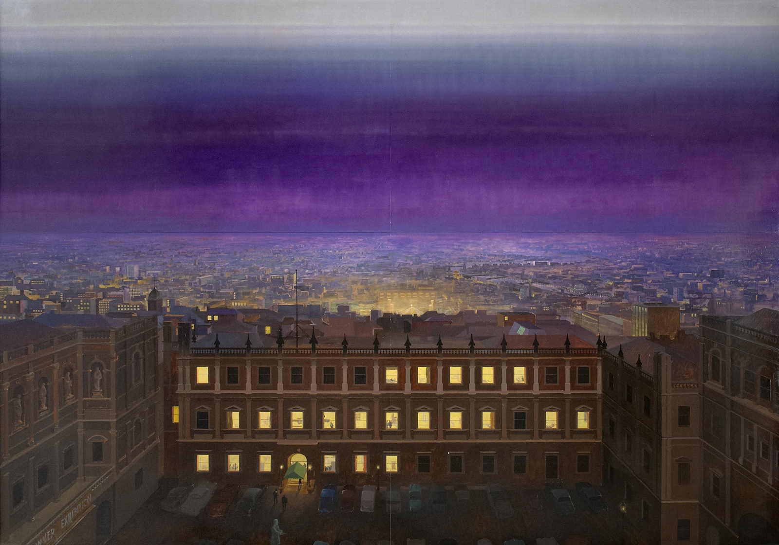 Burlington house London at night