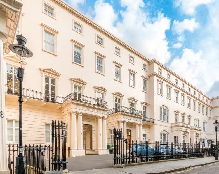 Royal Society building on Carlton House Terrace