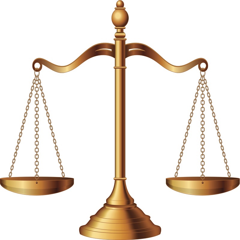 Image caption: Illustration of the scales of justice symbolizing the measure of a case’s support and opposition in a court of law. Credit: AWesleyFloyd iStock