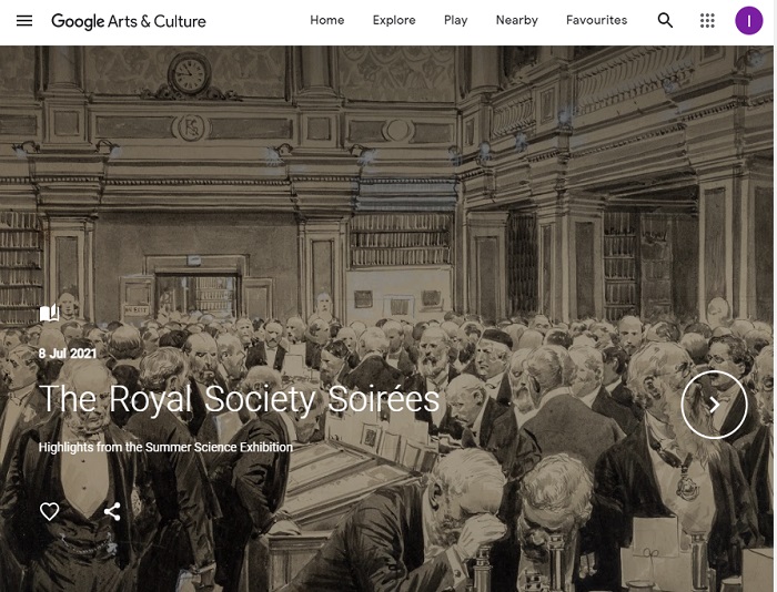 Google Arts & Culture page